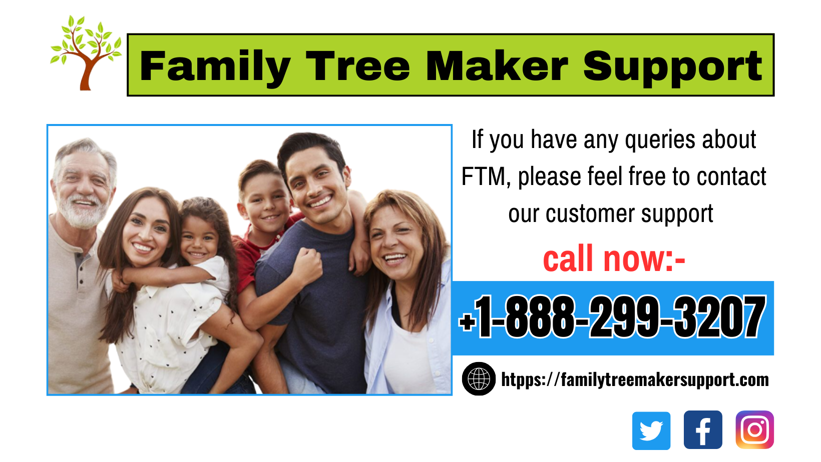 Family Tree Maker Support 24×7