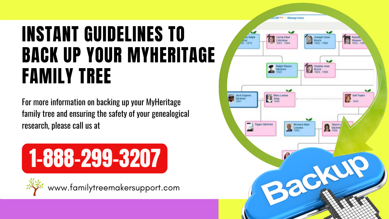 Instant Guidelines To Back Up Your MyHeritage Family Tree