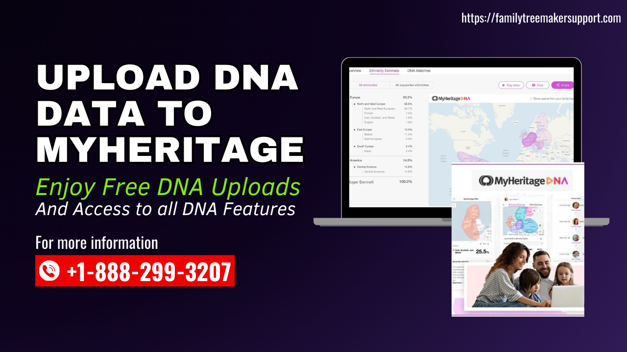 How to instantly Upload your DNA data to MyHeritage?