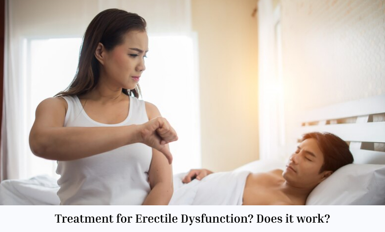 Treatment for Erectile Dysfunction? Does it work?